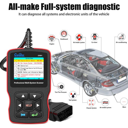 Créateur C501 BMW & OBDII/EOBD Multi-système Scanner