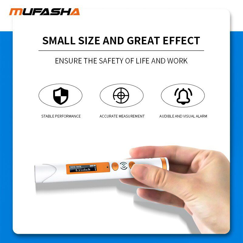 Mufasha stylo détecteur de rayonnement nucléaire rayons X rayons y rayons B micro batterie au lithium intégrée