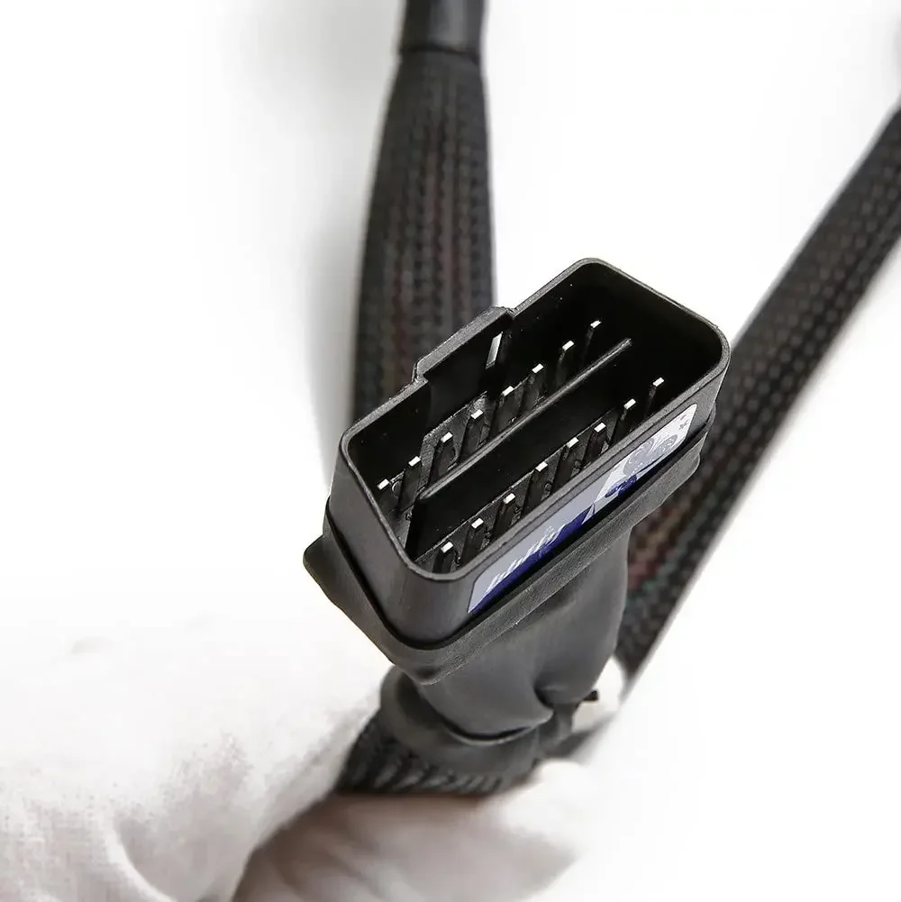 Câble Adaptateur OBD2 Splitter 16 Broches – Extension 1x Mâle et 2x Femelle, 30 cm