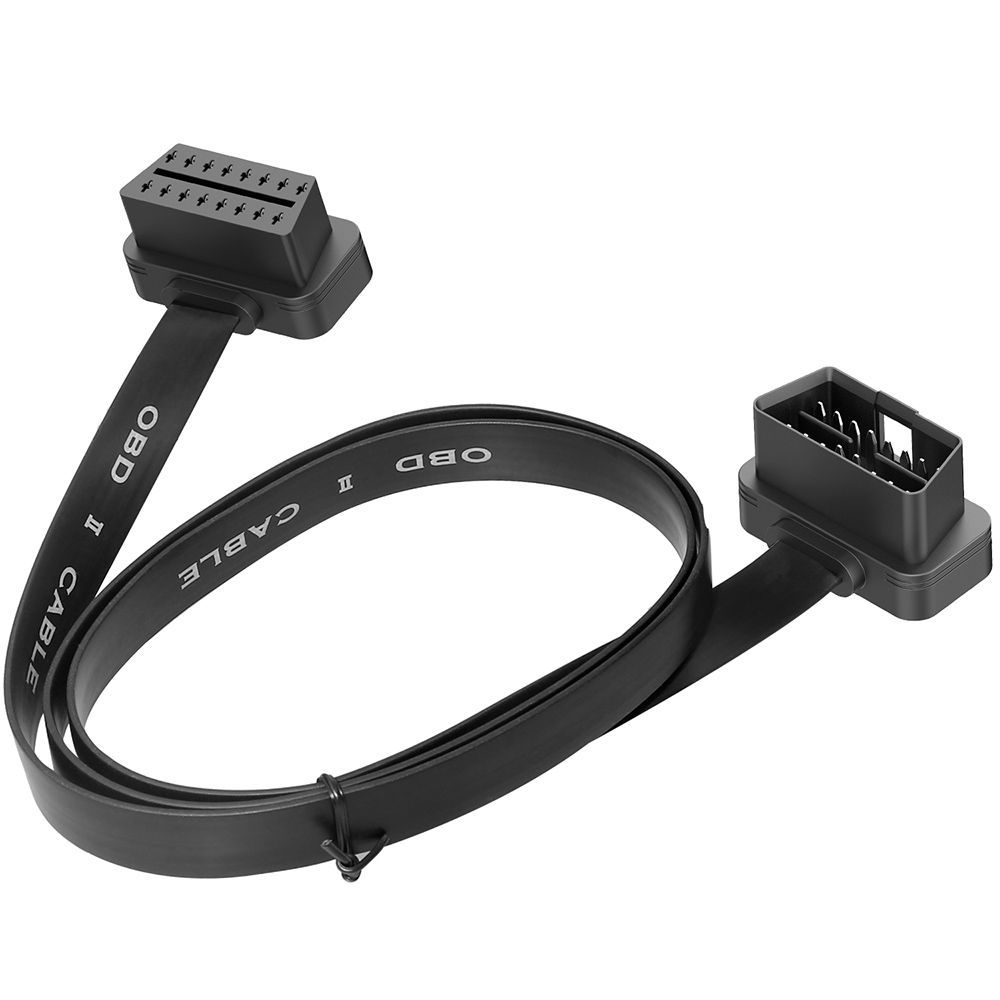OBD2 obd - II convertisseur de câbles plats de 16 pins à un lecteur Bluetooth WIFI - elm327 de câbles diagnostiqués féminins
