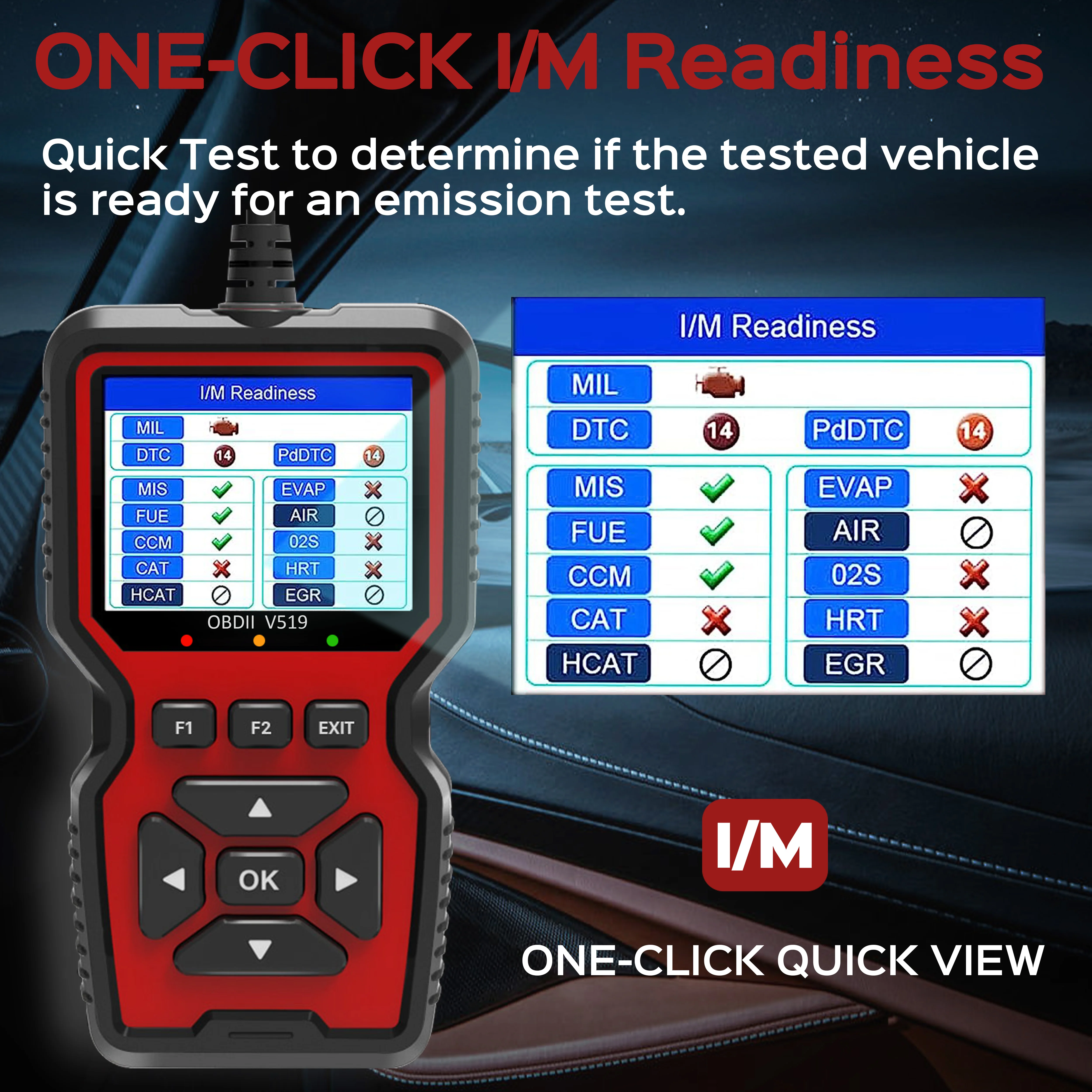 Outil de lecteur de code de diagnostic OBDII mécanique professionnel de données en direct du scanner V159 OBD2 pour la lumière du moteur de contrôle