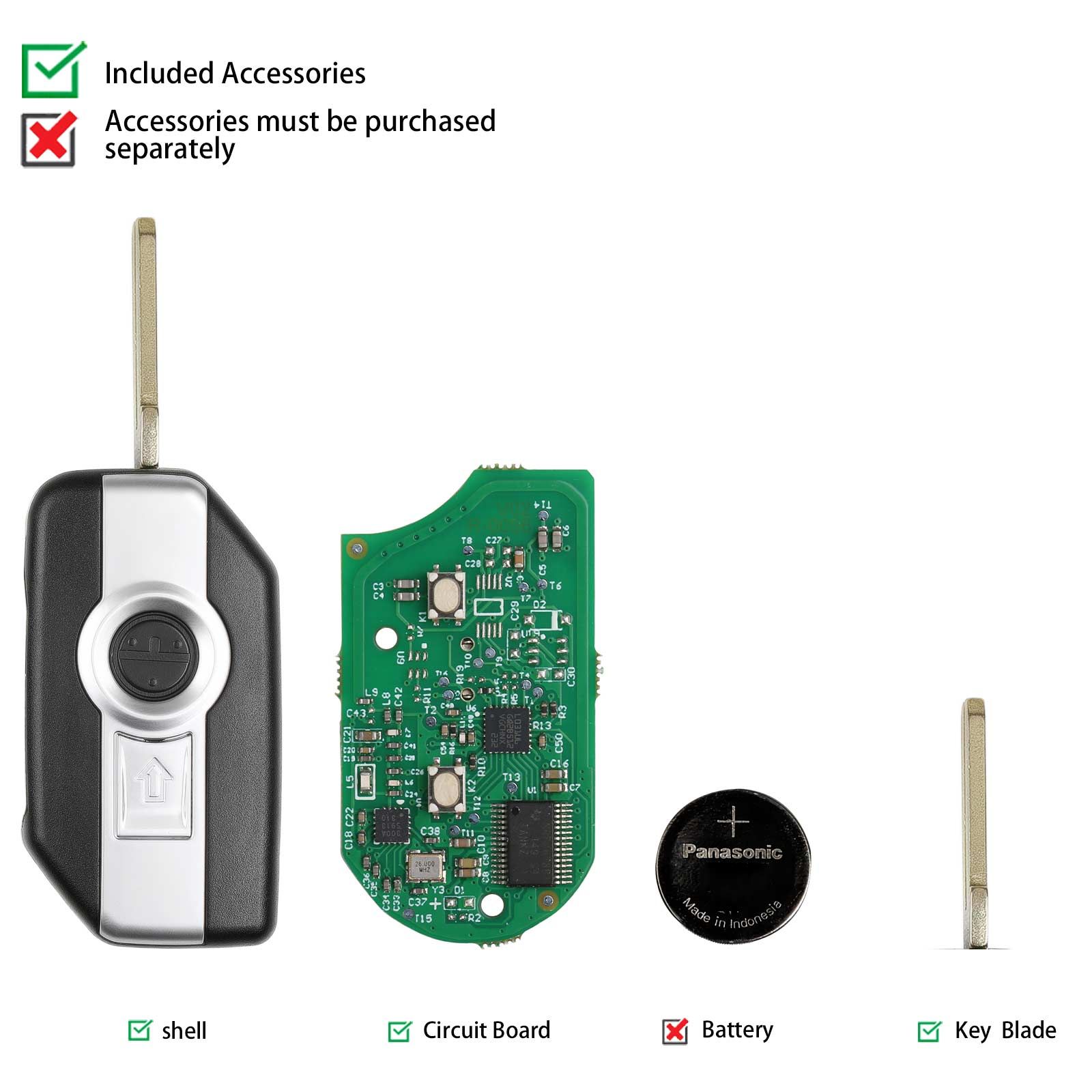 OBDEMOTO 900PRO Motocycle Scanner Support Diagnostic Key Correspondance et ODO avec BMW Smart Card Key 8A Puce