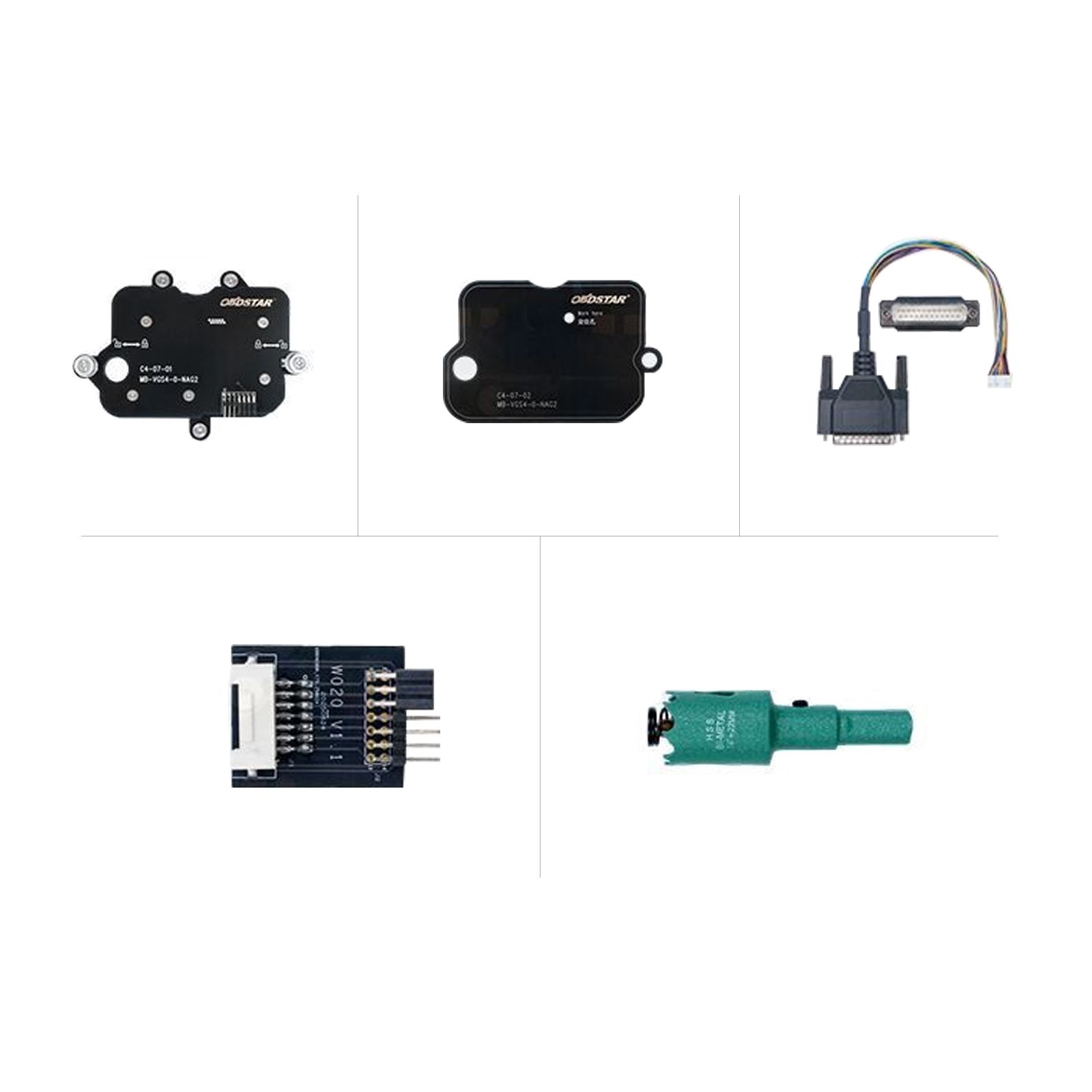 Kit d'adaptateur OBDSTAR C4-07 (MB-VGS4-0-NAG2) utilisé avec OBDSTAR X300 Classic G3 / DC706 ECU Tool