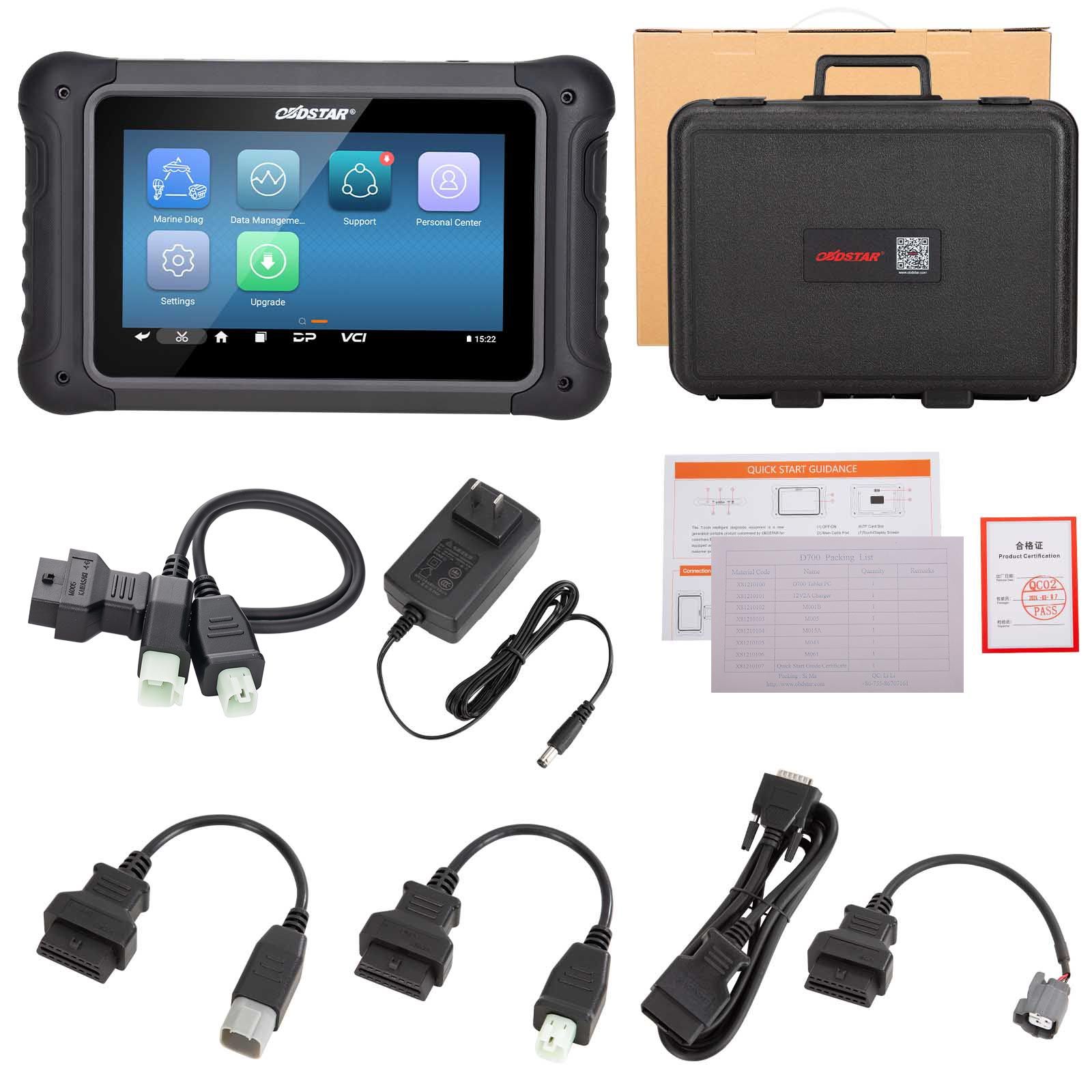 OBDSTAR D700 A pour Jetski Intelligent Marine Scanner Support BRP Honda Kawasaki Yamaha