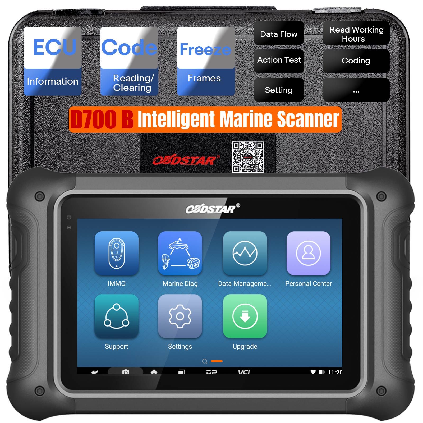 OBDSTAR D700 B pour le scanner marin intelligent extérieur EVINRUDE, HIDEA, HONDA, JOHNSON, MARINER, MERCURY, PARSUN, SELVA, SEVEN, SUZUKI, TOHATSU, YAMAHA