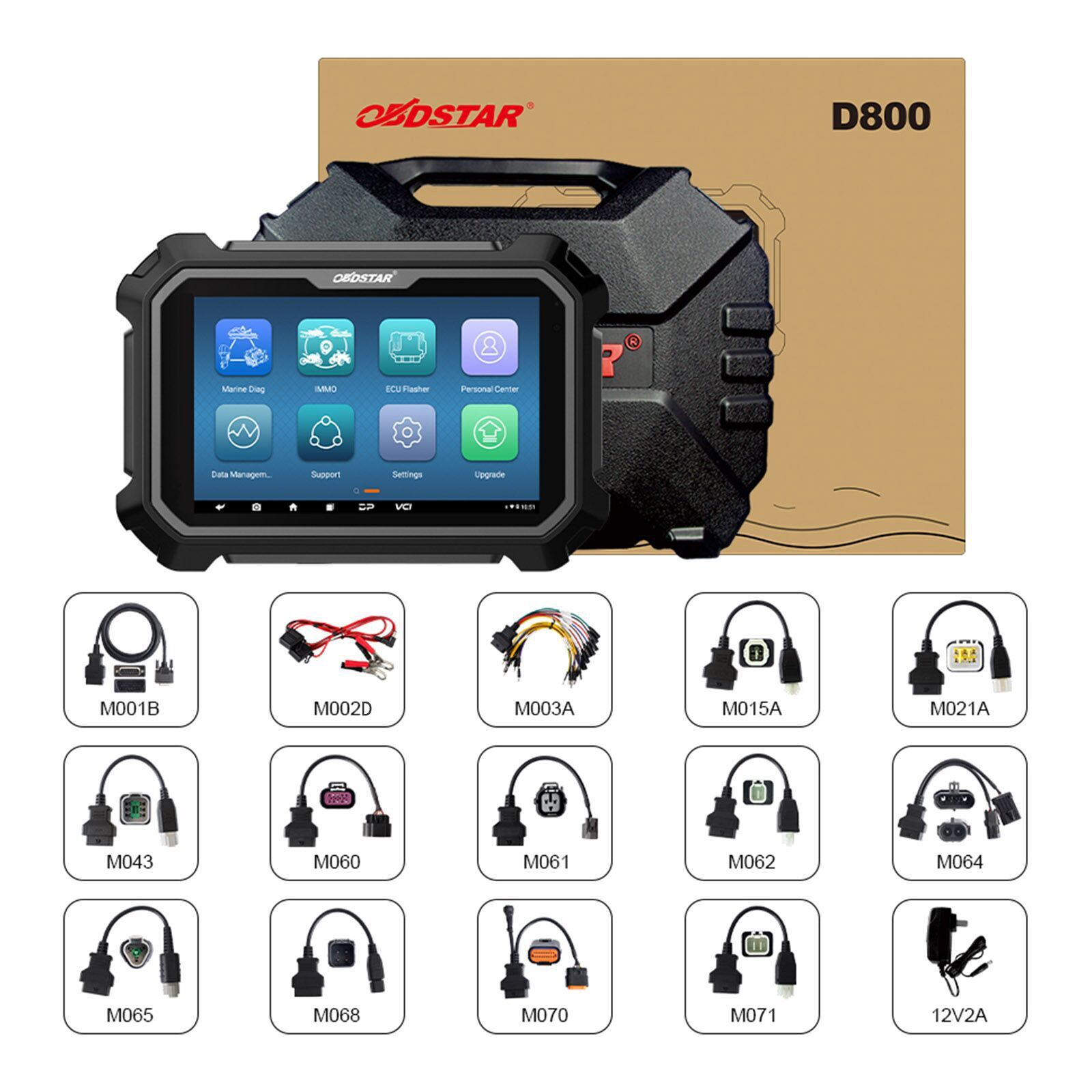 Outil de diagnostic marin de configuration OBDSTAR D800 A + B le plus récent pour Jetski et hors bord