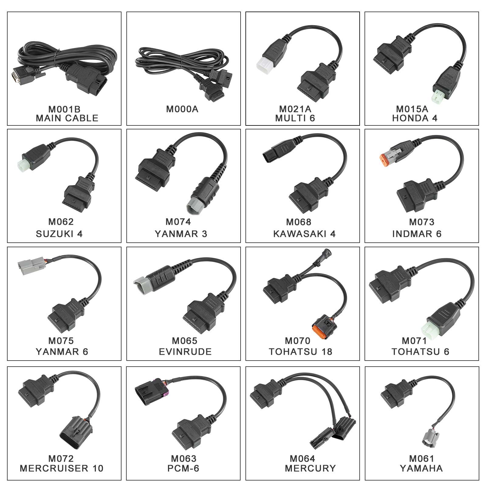 2025 OBDSTAR D800 A + B + C + D Outil de diagnostic marin de configuration complète pour le générateur de jet ski / hors bord / à bord