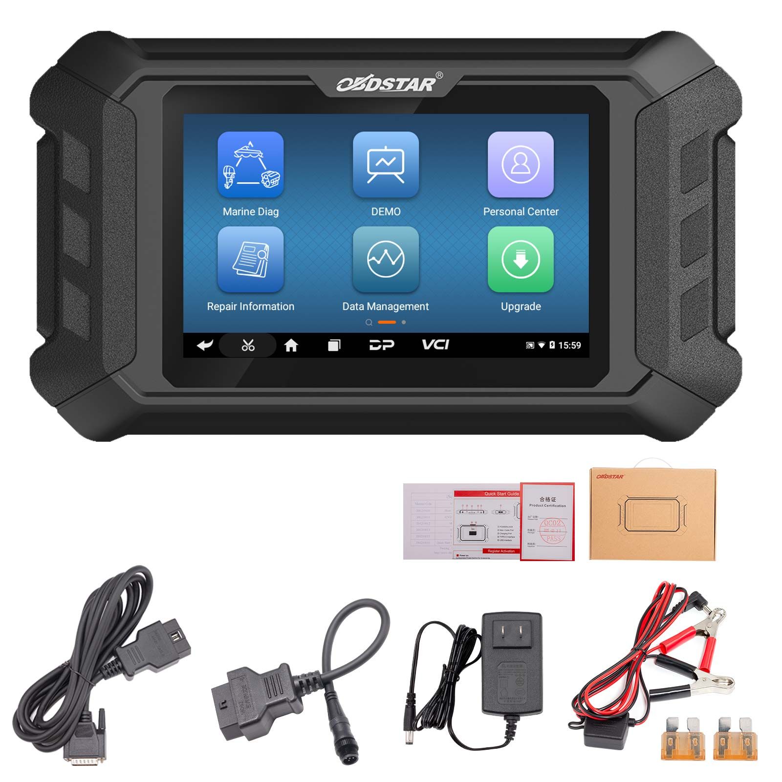 OBDSTAR ISCAN pour le support du scanner de diagnostic marin EVINRUDE 40 EFI 4 courses, 50 EFI 4 courses, 70 EFI 4 courses, modèles hors bord de la série G2
