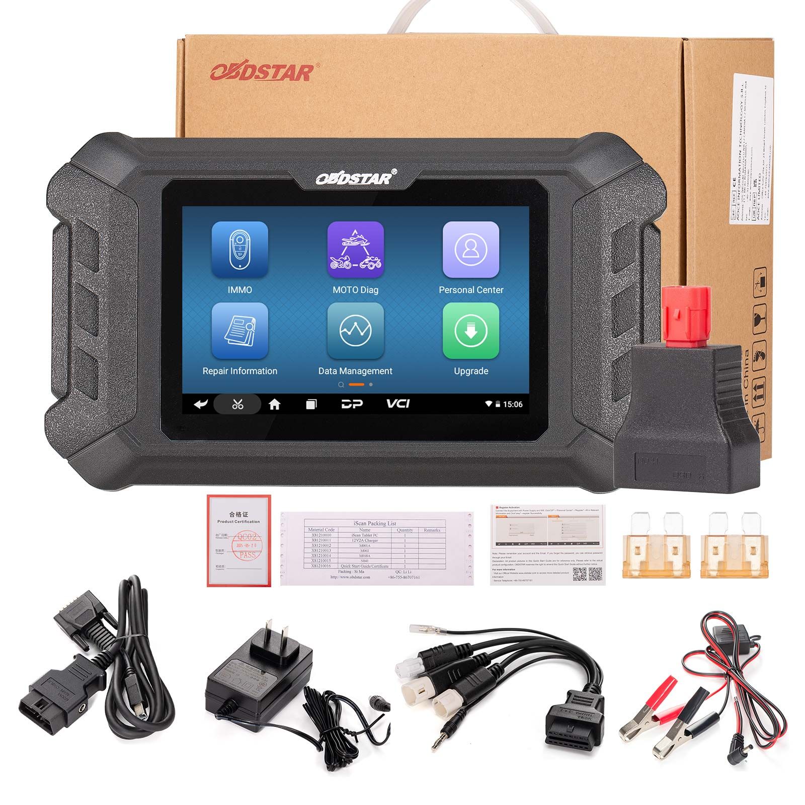 OBDSTAR iScan pour outil de diagnostic intelligent de moto YAMAHA