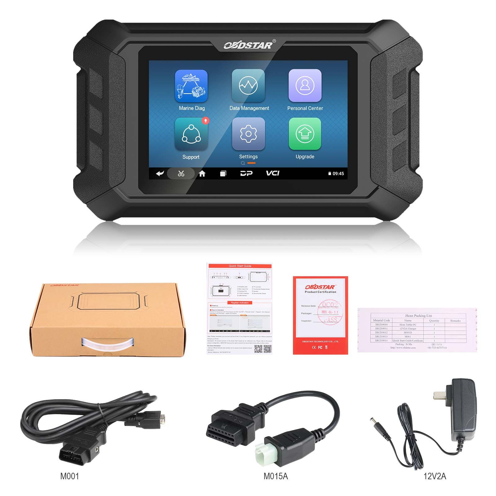 OBDSTAR iScan pour HONDA Marine Diagnostic Tablet Code Reading Code Clearing Data Flow Action Test pour 2004 -2022 Jet Skil Outboard Model