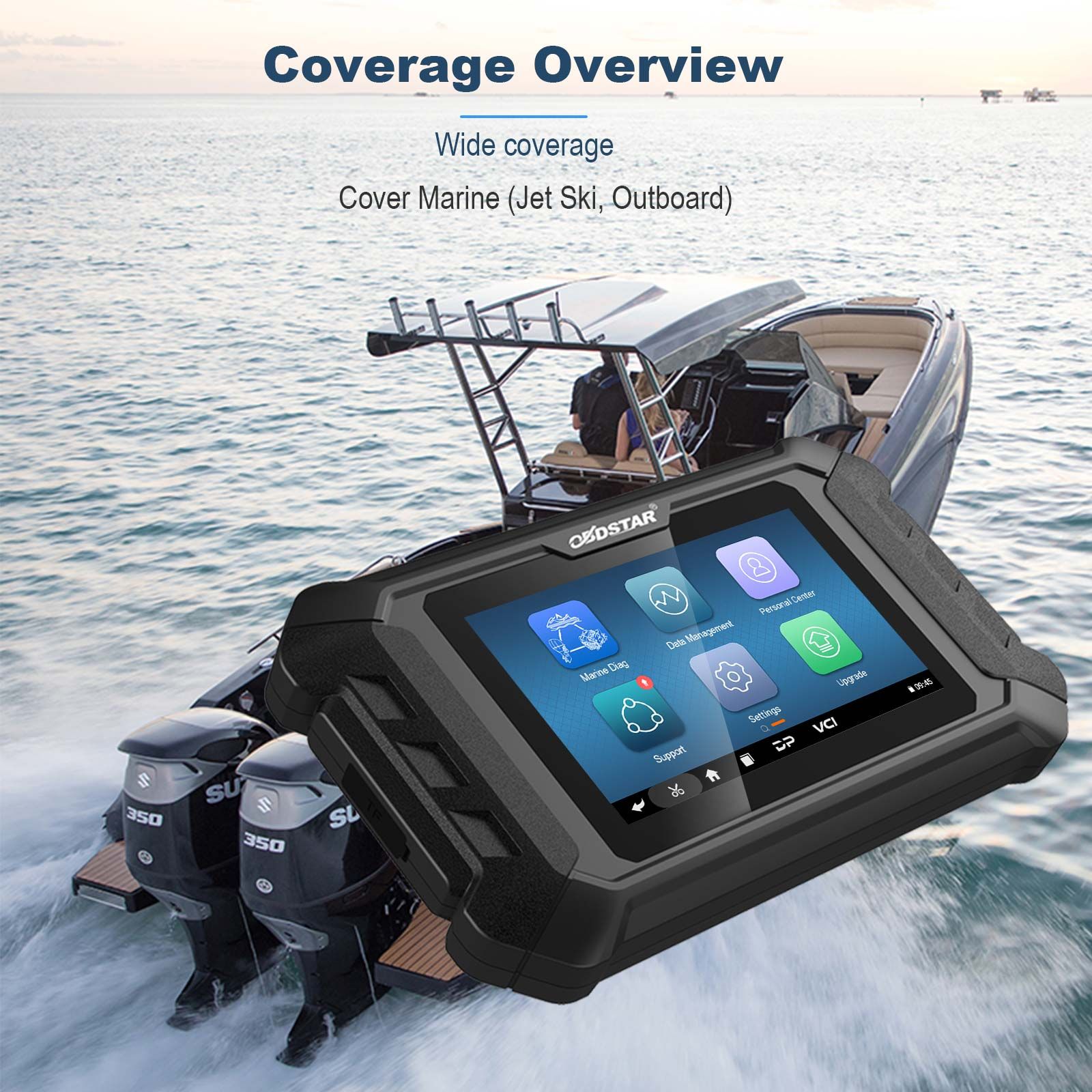 OBDSTAR iScan pour SUZUKI Marine Diagnostic Tablet Code Reading Code Clearing Data Flow Action Test pour 1998 -2022 SUZUKI Outboard Models