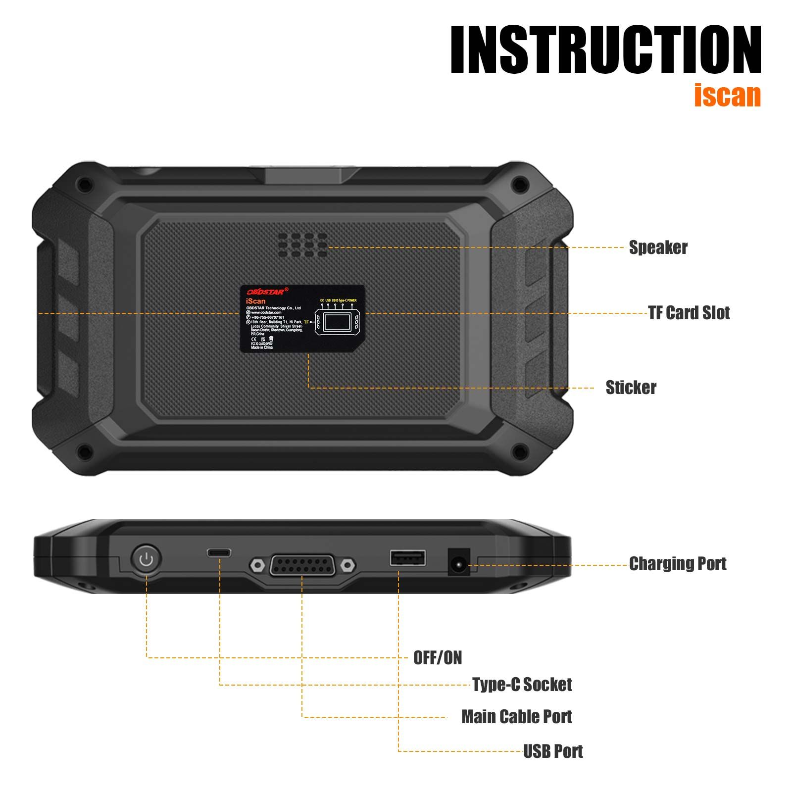OBDSTAR iScan pour YAMAHA Marine Diagnostic Tool Code Reading Code Clearing Data Flow Action Test pour 2003 -2022 All Jet Ski Outboard model