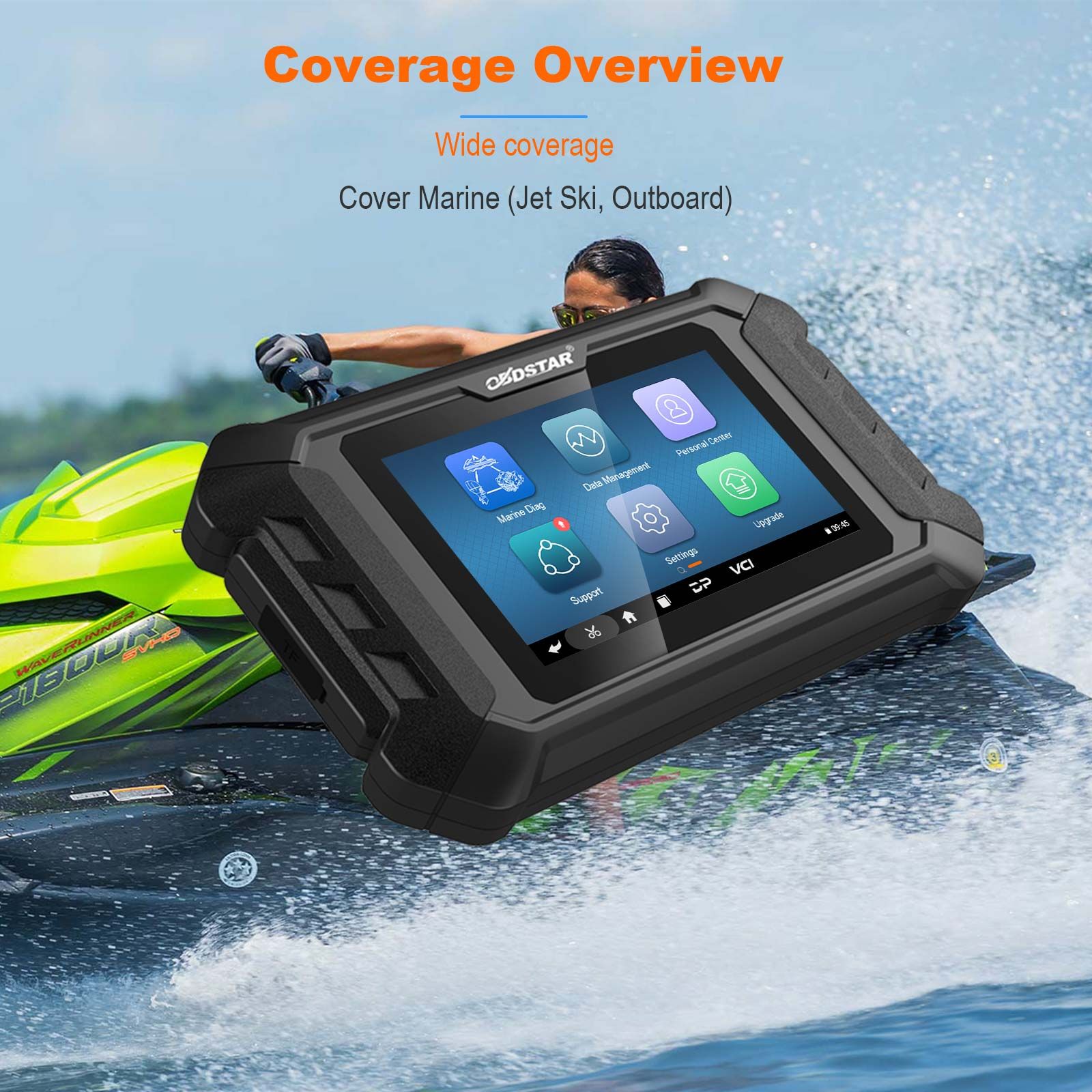 OBDSTAR iScan pour YAMAHA Marine Diagnostic Tool Code Reading Code Clearing Data Flow Action Test pour 2003 -2022 All Jet Ski Outboard model