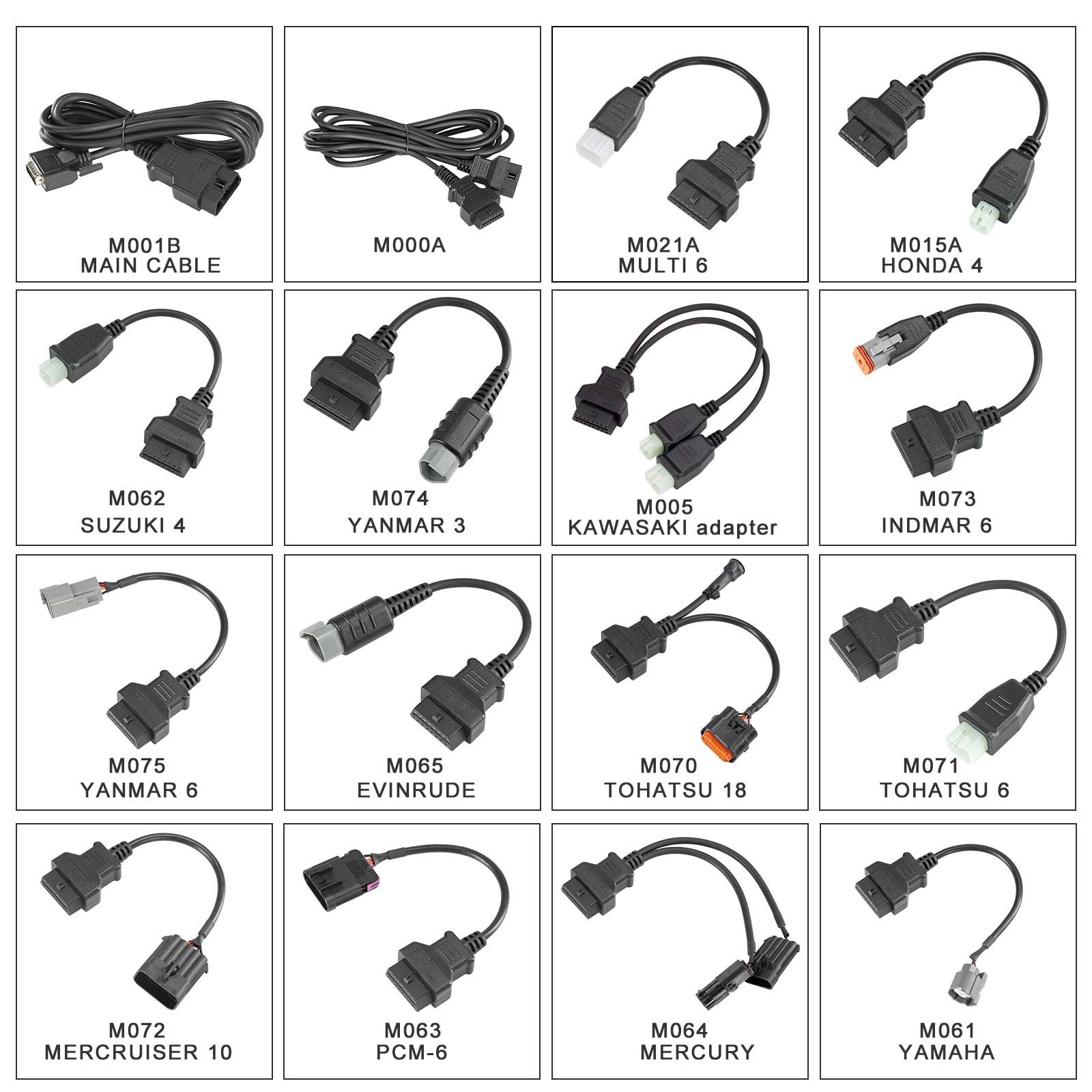 OBDSTAR Marine Master pour jet ski / hors bord / à bord / générateur, lire / effacer le code, flux de données, cadres de gel, essai d'action