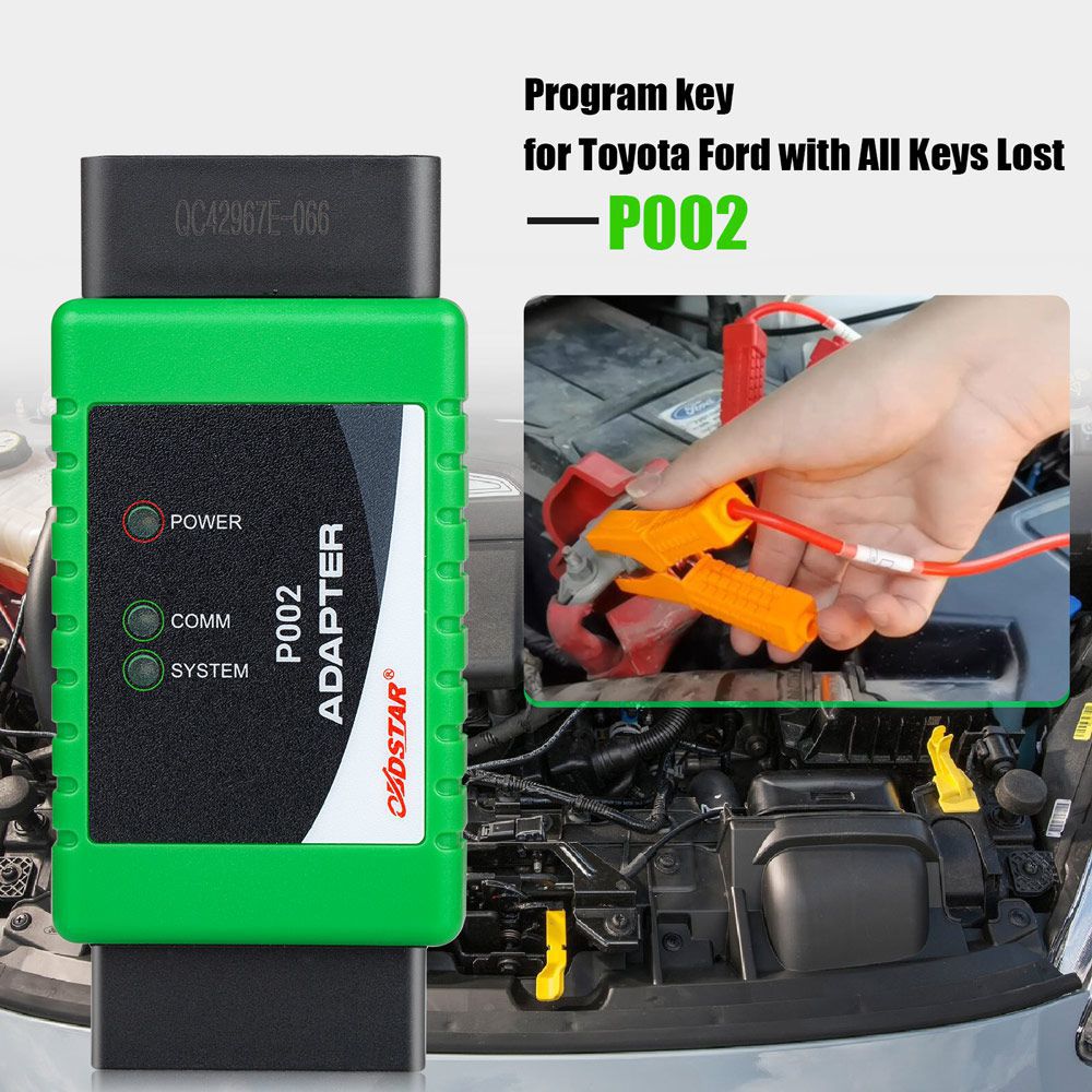 Adaptateur obdstar P002 complet avec Toyota 8a cable + Ford full Key Lost Cable avec x300 DP plus et pro4