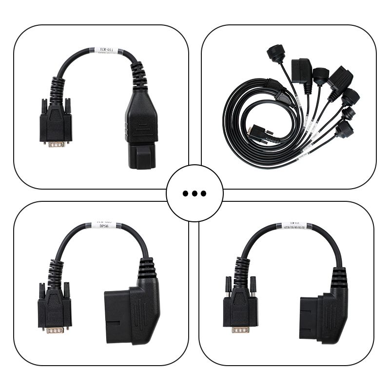 Kit de connecteurs OBDSTAR TCM 19 PCS Set pour l'étalonnage du kilomètre de transmission et le clonage de l'ECU Travailler avec DC706 / G3