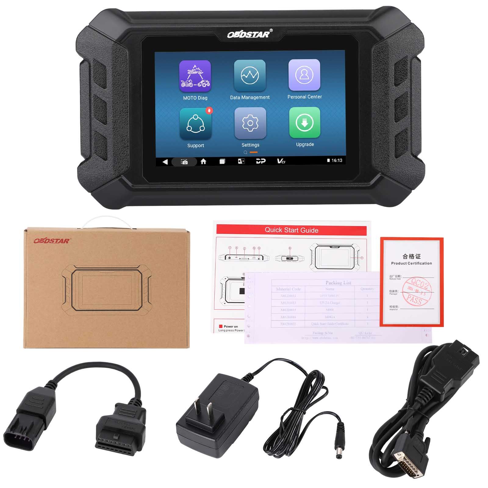 OBDSTAR ISCAN pour POLARIS GROUP Équipement de diagnostic intelligent de moto pour INDIEN, POLARIS, VICTORIE