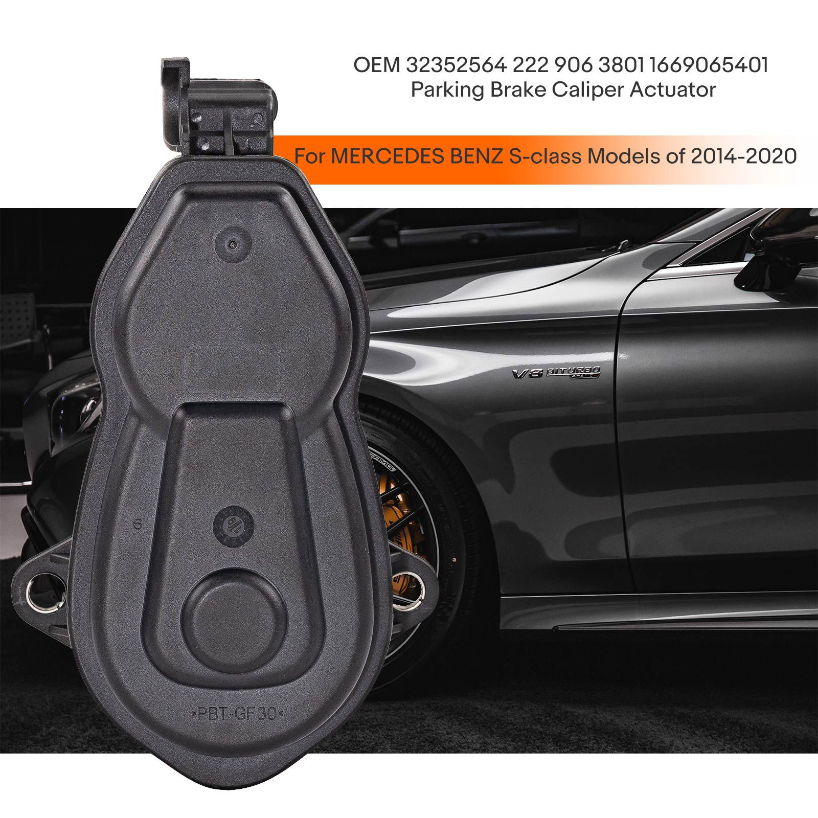 OEM 32352564 222 906 3801 1669065401 Actuateur d'étrier de frein de stationnement pour MERCEDES BENZ Classe S Modèles de 2014-2020