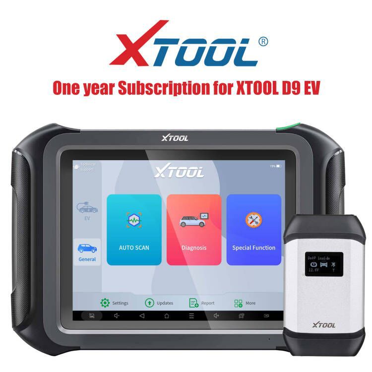 Service de mise à jour d'un an pour XTOOL D9 EV