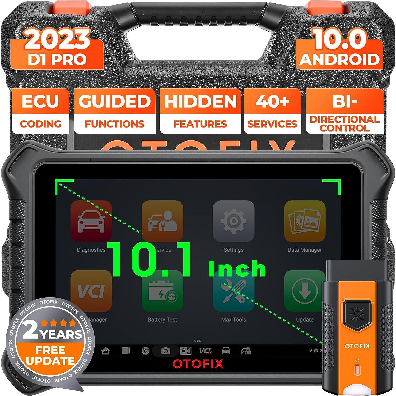 2024 otofix D1 pro outil de diagnostic de voiture avec Advanced ECU codage bidirectionnel OE diagnostic complet doip / canfd programmation de clé 40 + services