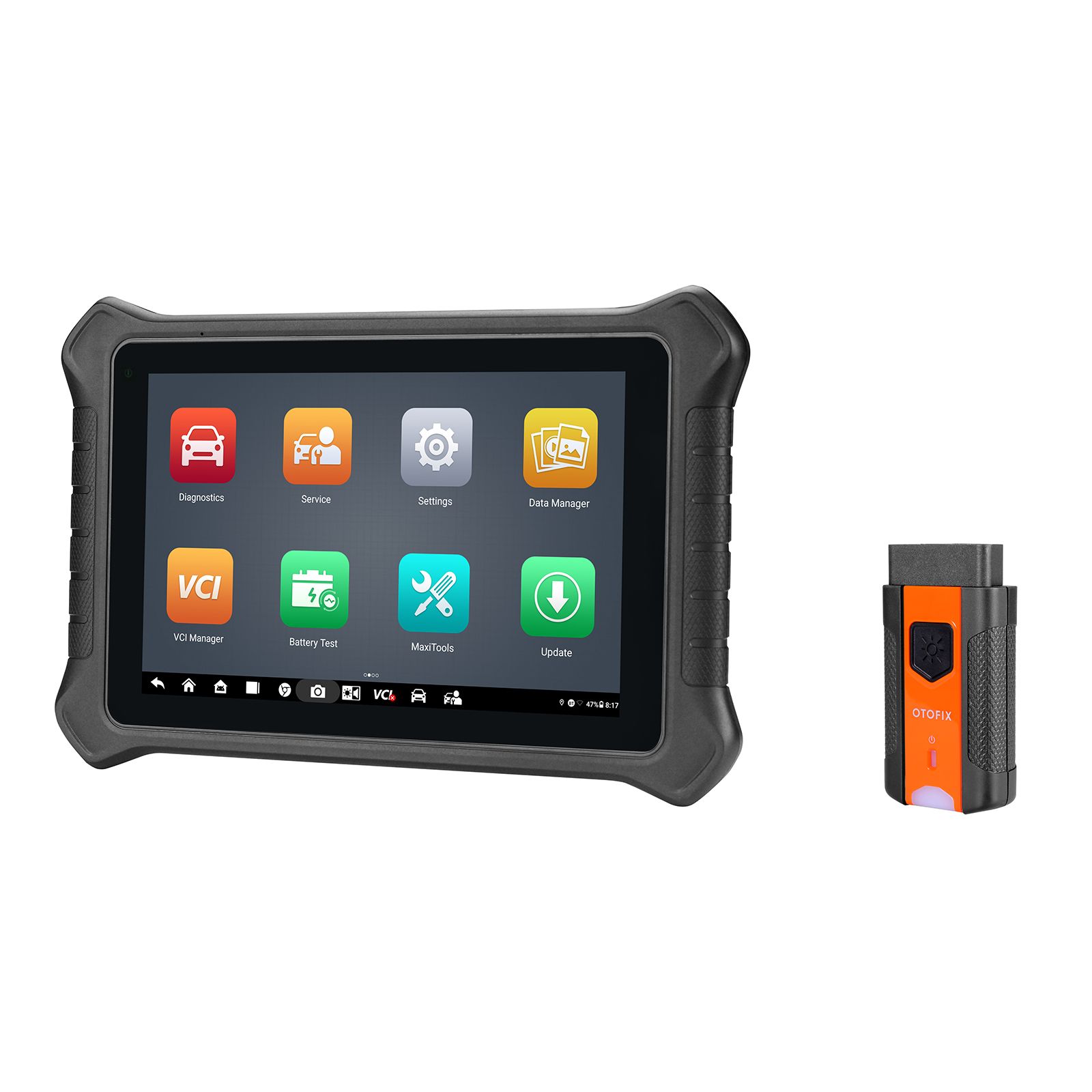 Outil de diagnostic OTOFIX D1 ProS2 avec batterie 11600mAh Support ECU Codage, 40+ Service, Système complet, FCA AutoAuth
