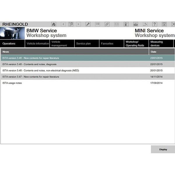 Version parfaite v2015.3 BMW ICOM istad d 3.4820istap P3.5.5.1.1 système win8 256gb SSD multilingue