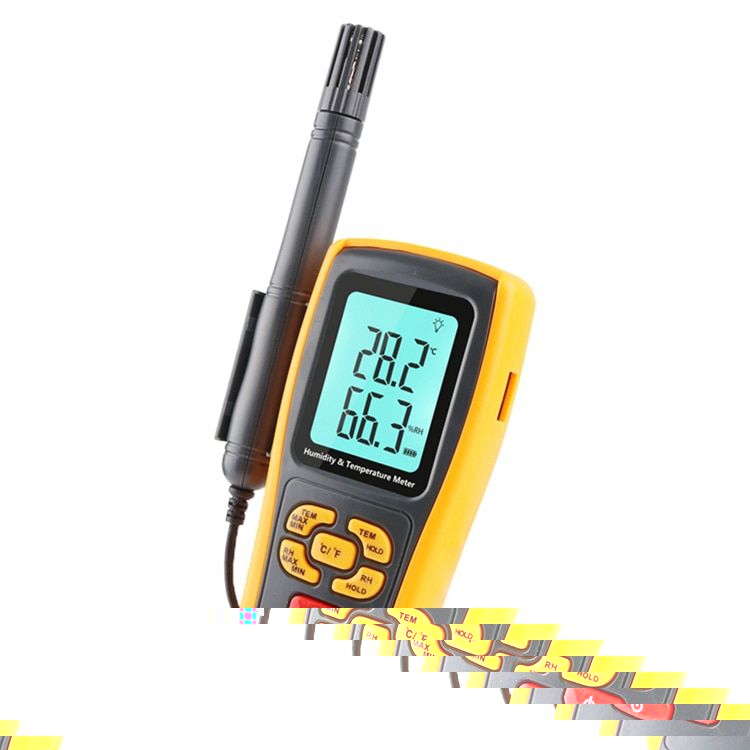 Thermomètre numérique industriel portatif hygromètre de type K thermocouple laboratoire température de l'air hygromètre C / F enregistreur de données USB