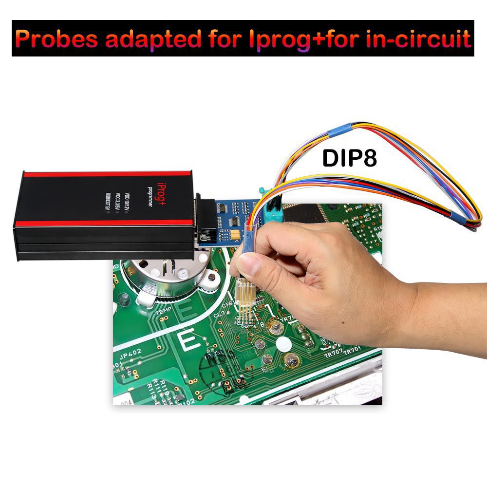 Adaptateur de sonde pour la mise en oeuvre d 'un circuit ECU avec un programmeur iprog + et xprog