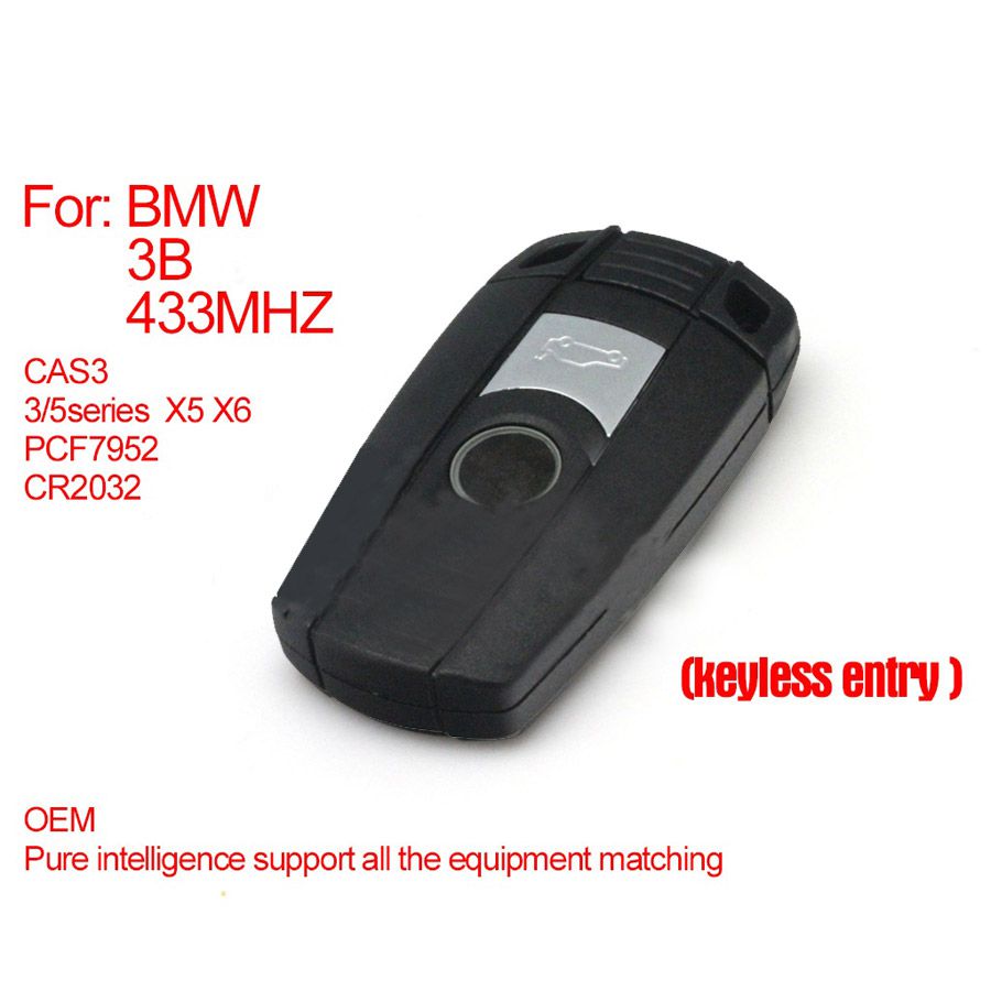 Pure Intelligent Key 3 button 433 MHz PCF 7952 BMW cas3