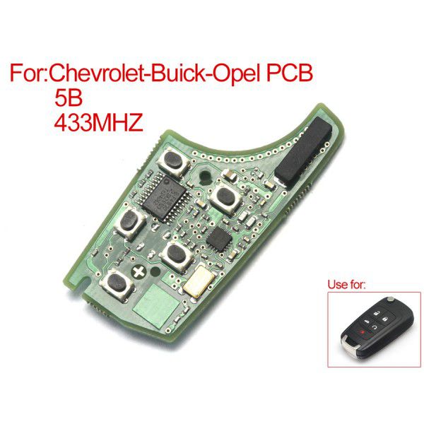 Télécommande 5 bouton 433 MHz Chevrolet Buck