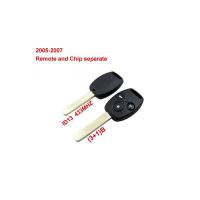 2005 - 2007 Honda Remote Key (3 + 1) and chip separation id: 13 (433 MHz)