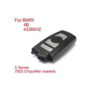 Touche à distance 4 bouton 433 MHz 7953 puce Silver side for BMW cas4f Platform Series 5