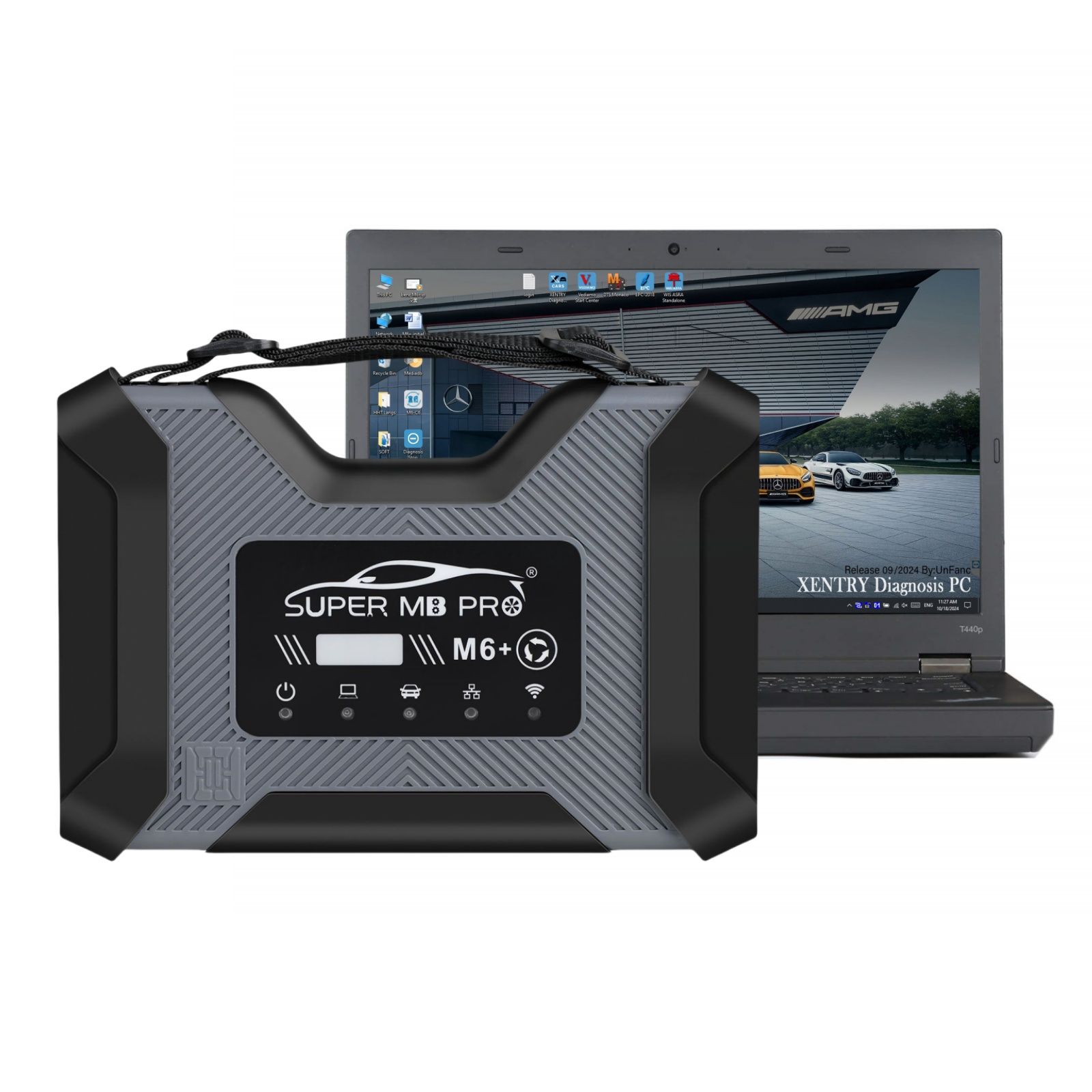 2025 Super MB Pro M6 + PRO Version complète DoIP Benz avec logiciel SSD 512G Préinstallé sur le processeur Lenovo T440P Portable I7 8 Go de mémoire prête à utiliser