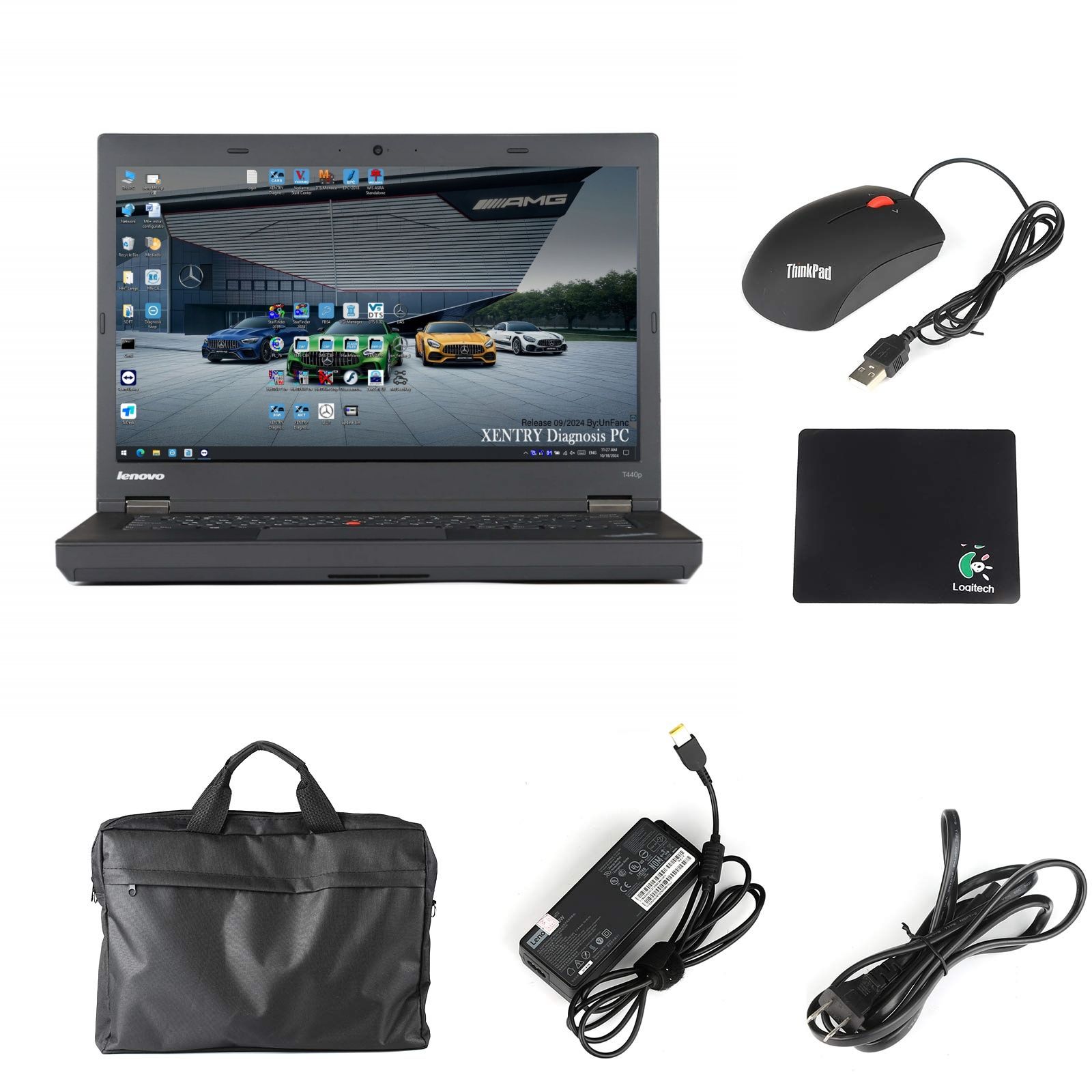 2025 Super MB Pro M6 + PRO Version complète DoIP Benz avec logiciel SSD 512G Préinstallé sur le processeur Lenovo T440P Portable I7 8 Go de mémoire prête à utiliser