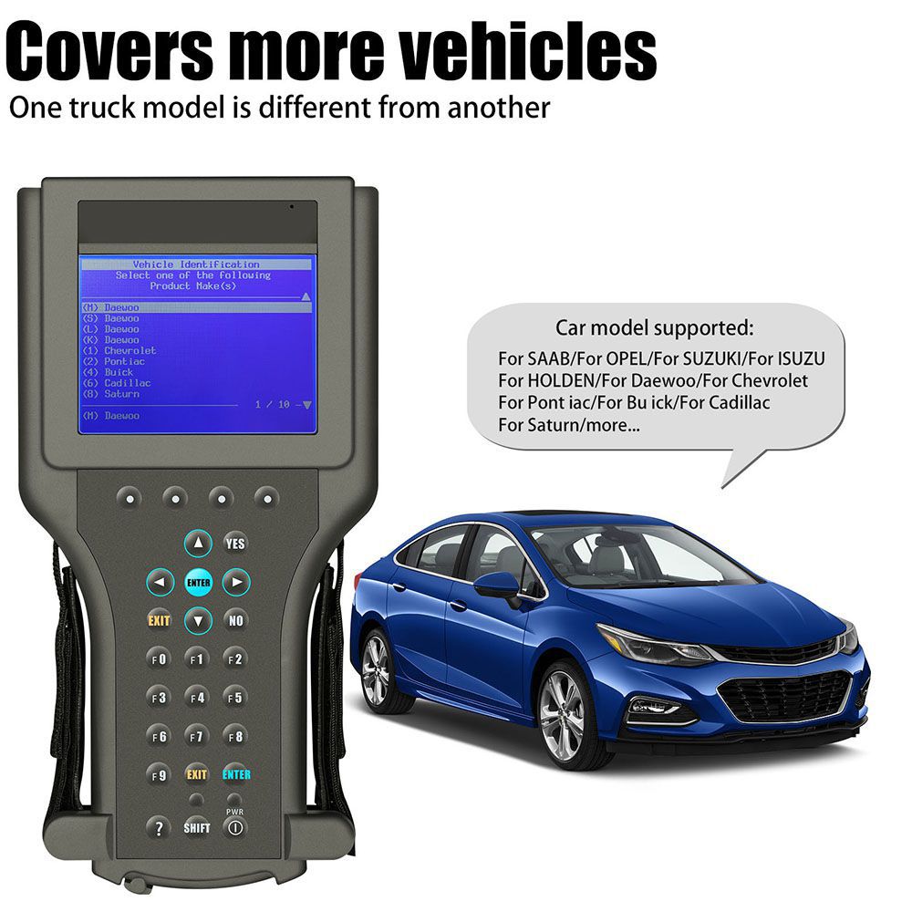 Scanner de diagnostic tech2 pour GM / Saab / Opel / Isuzu / Suzuki / Holden avec emballage complet du logiciel tis2000, livraison gratuite en carton