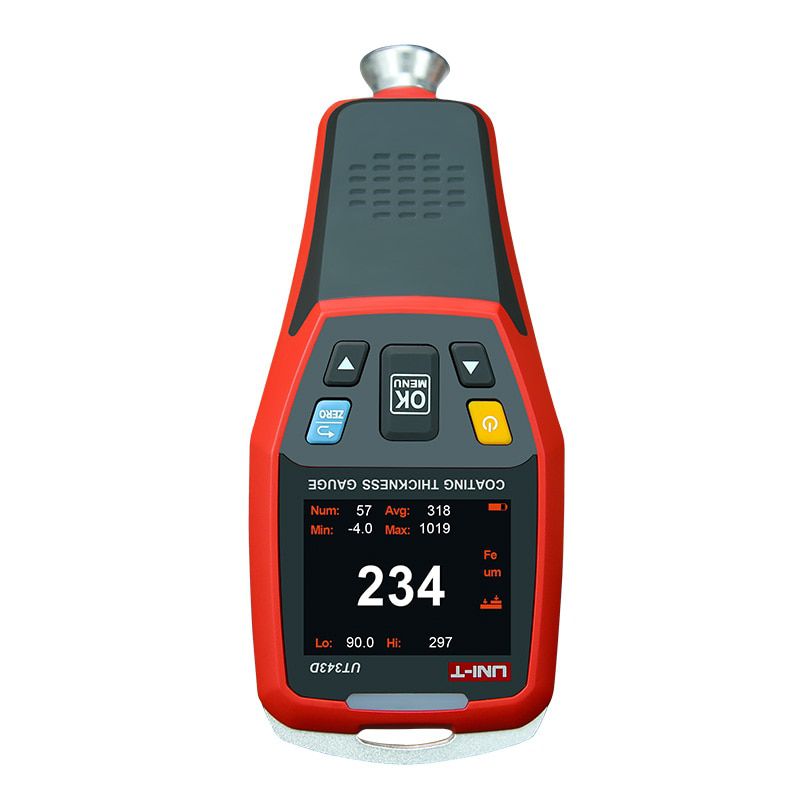 Ut343d Thickness tester Digital Coating Thickness tester car Paint Thickness tester Fe / NFE Measurement with USB Data Function