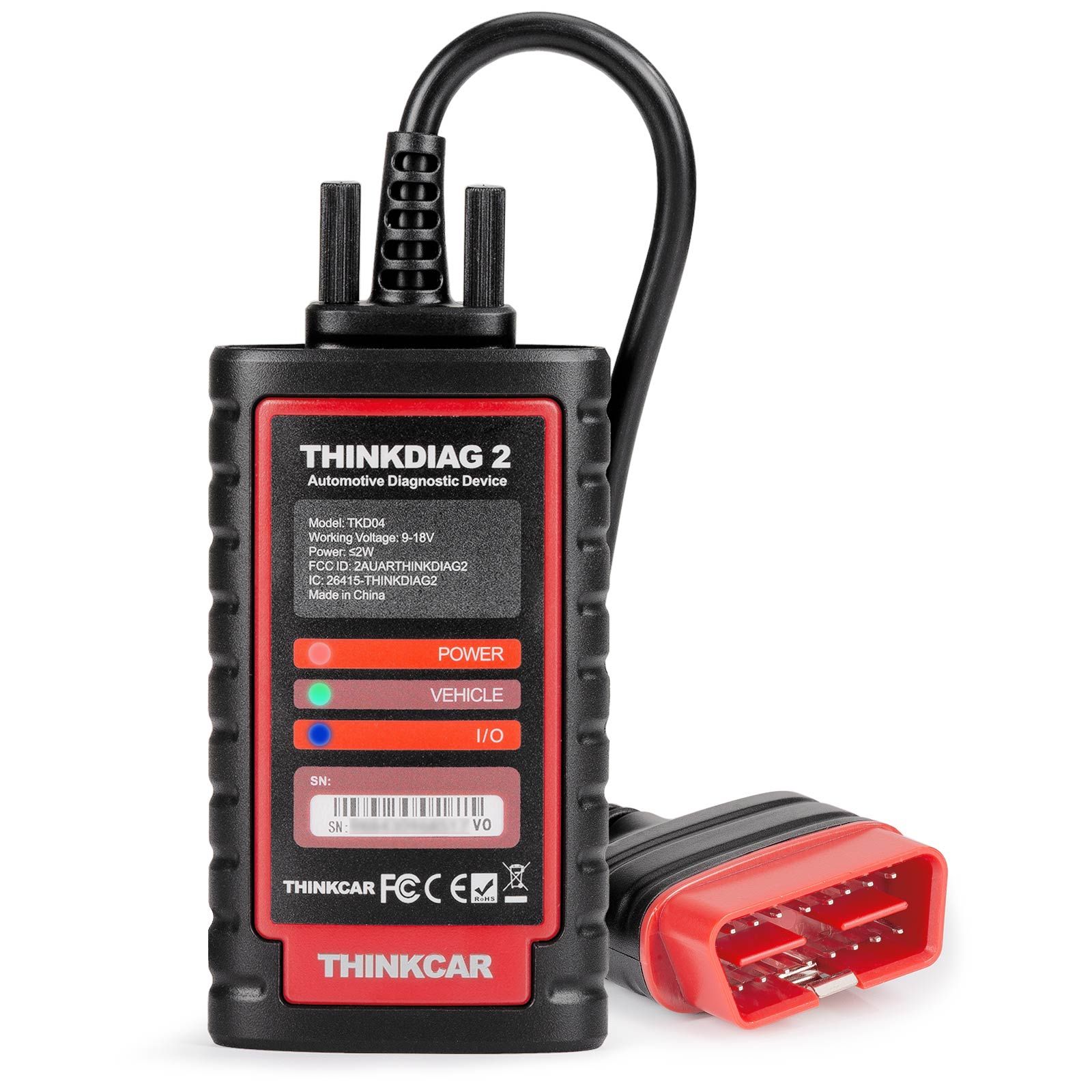 2025 THINKCAR Thinkdiag2 Outil de diagnostic bidirectionnel de tous les systèmes avec protocole CAN-FD Codage automatique de l'ECU VIN 15+ Fonctions de réinitialisation Un an Mise à jour gratuite