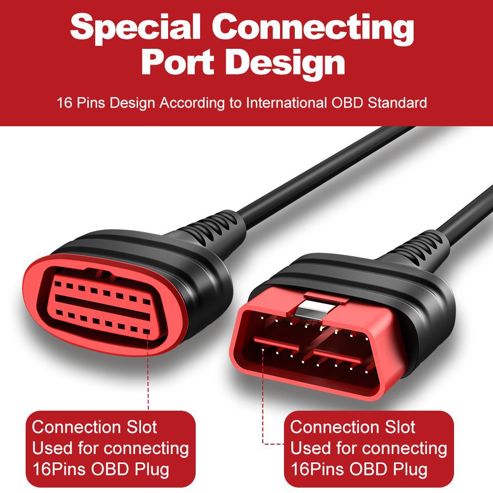 Thinkcar thinkdiag OBD2 extension Connector 16 pin plug to Jack original easydiag 3.0 / mdiag / Golo Extension cable