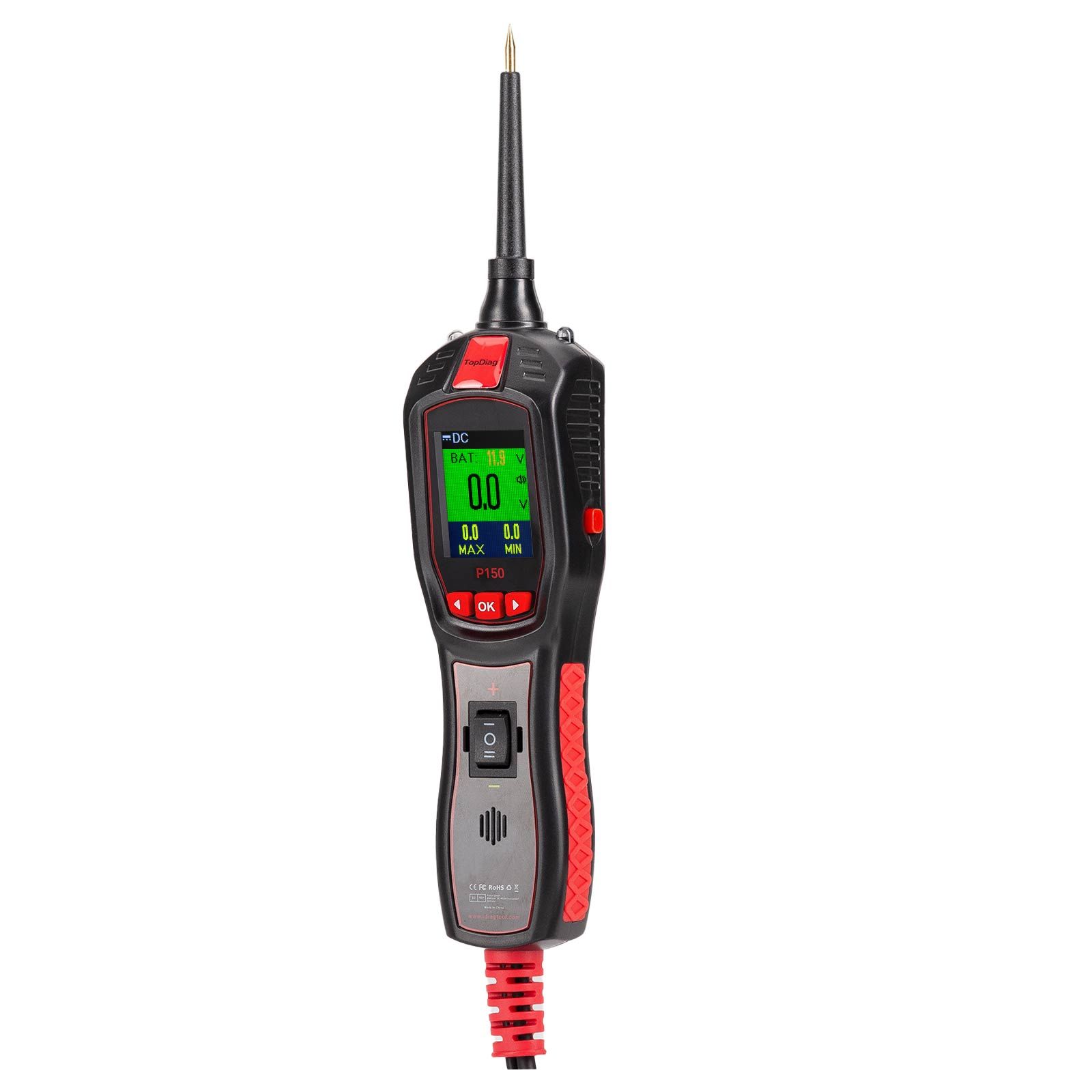 TOPDIAG P150 Electrical Tester 6 - 30 Volt Vehicle Electrical System Diagnostics