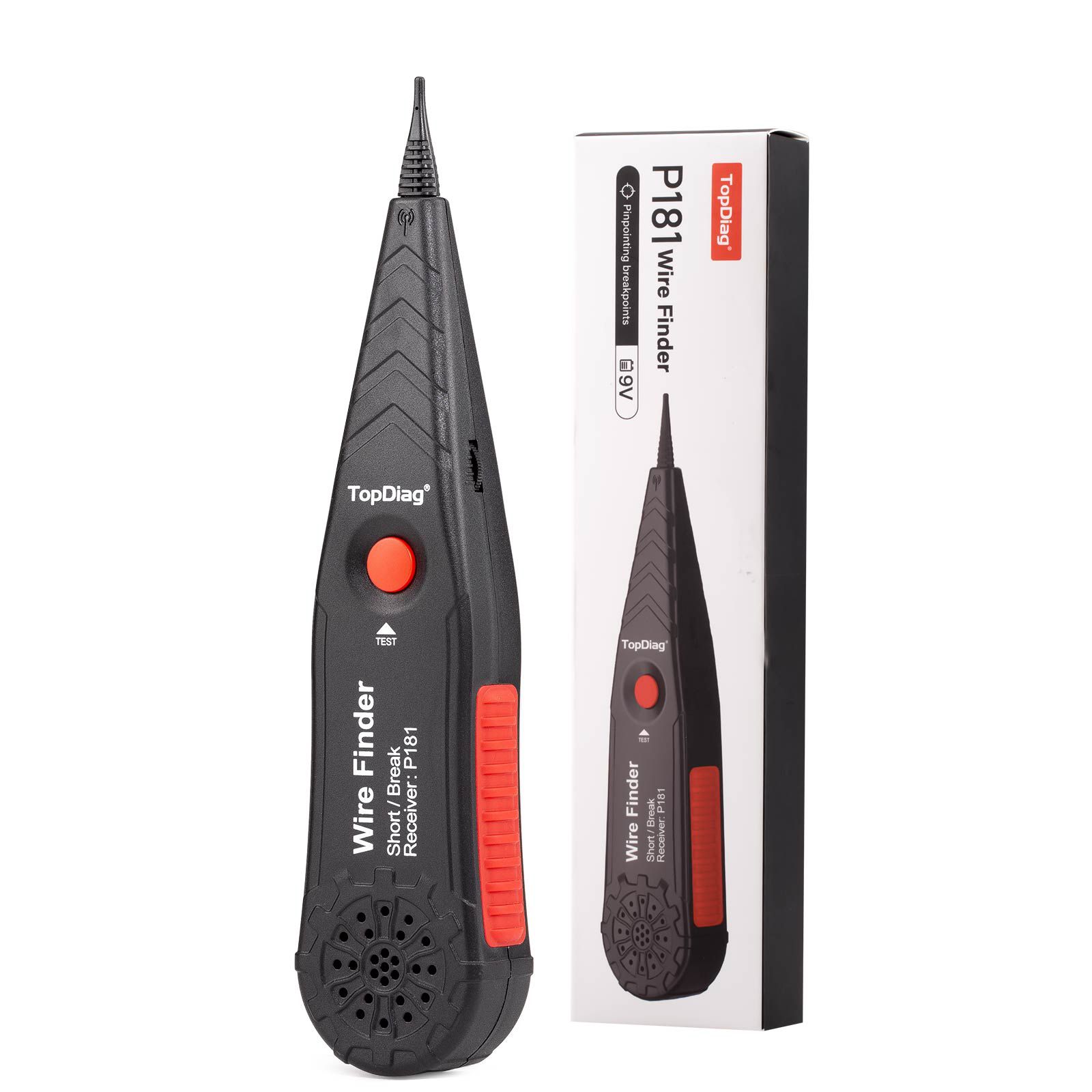 Trouveur de fil TopDiag P181, récepteur Trouver court-circuit de point d'interruption