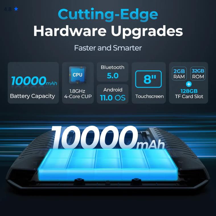 2025 TOPDON ArtiDiag 900 Lite Outil de balayage 8" Diagnostique complet du système avec 8 fonctions de réinitialisation