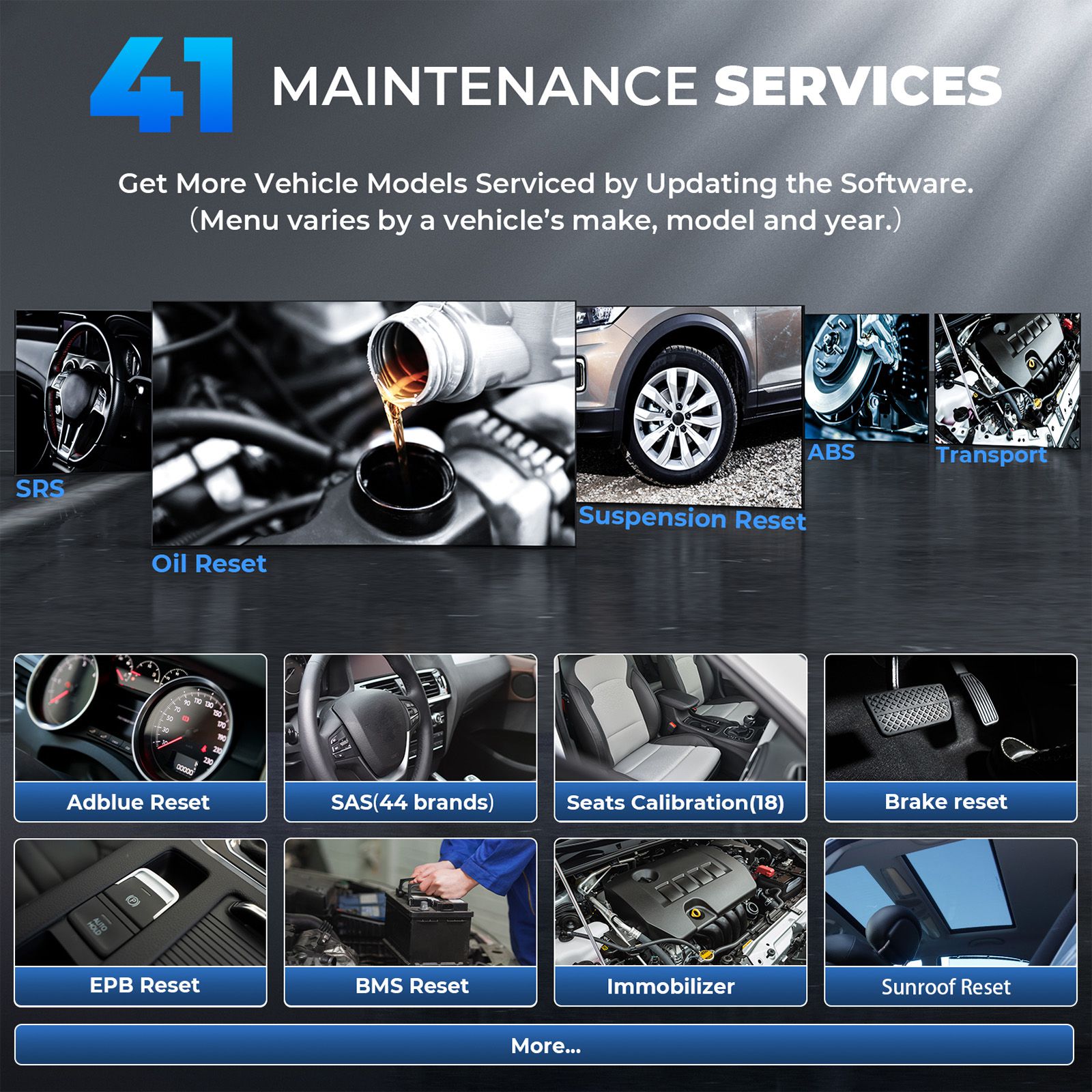 TOPDON Phoenix Plus Outil de diagnostic intégré Contrôle bidirectionnel Topologie Cartographie 41 Services de maintenance Codage ECU VAG 2 ans Mise à jour