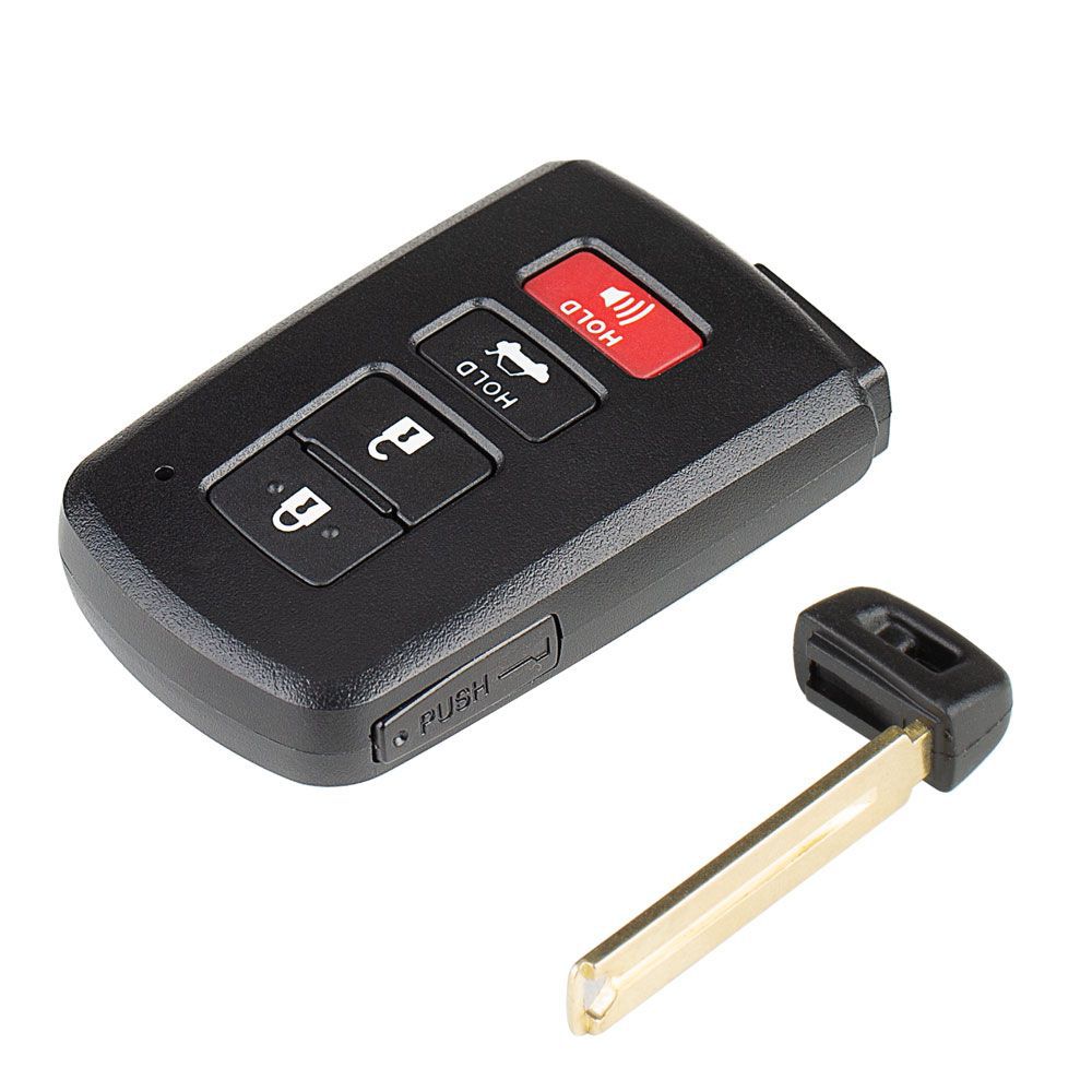 Xhorse vvdi Toyota XM Smart Key Case 1742 avec 3 + 1 boutons 5pcs / lot