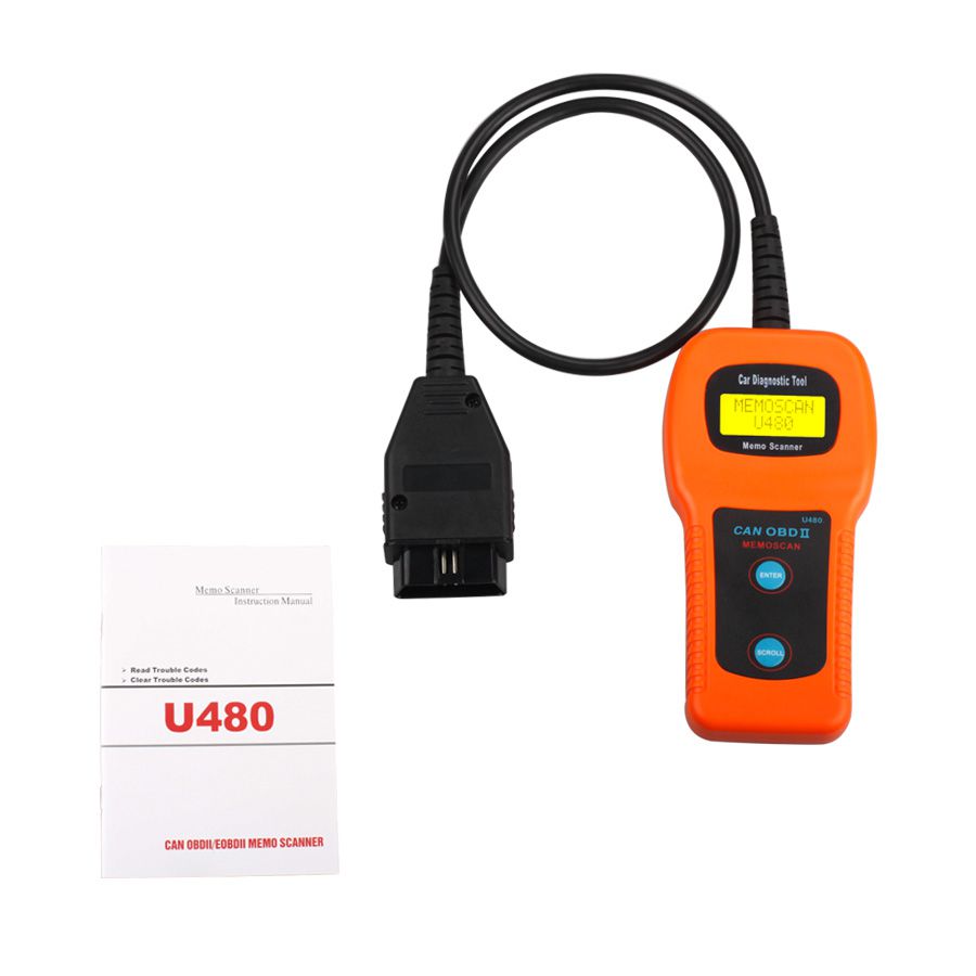 U480 OBD2 CAN BUS & lecteur de code de moteur memoscan U480 lecteur de code U480 OBD2 OBDII Scanner de moteur de diagnostic AUTO de voiture ou de camion