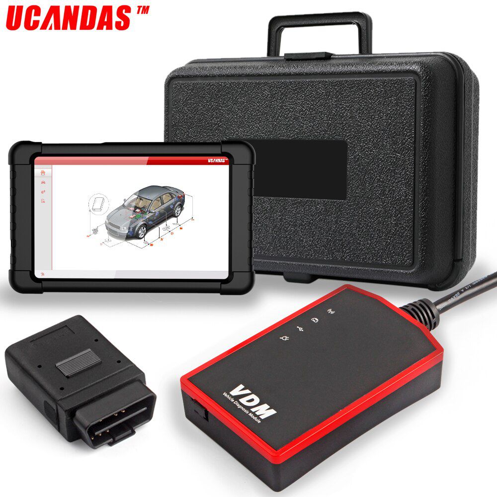 Ucandas VDM wifi système complet OBD2 scanner scan ABS airbag Oil EPB DPF Reset code reader Automotive diagnostics Tool