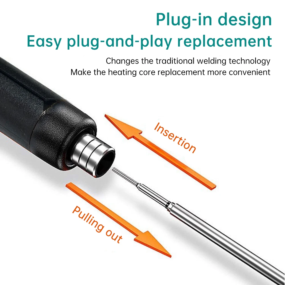 Kit de Fer à Souder USB à Température Réglable 300–450 °C, Batterie 1000 mAh Type-C, Outil Intelligent de Soudure