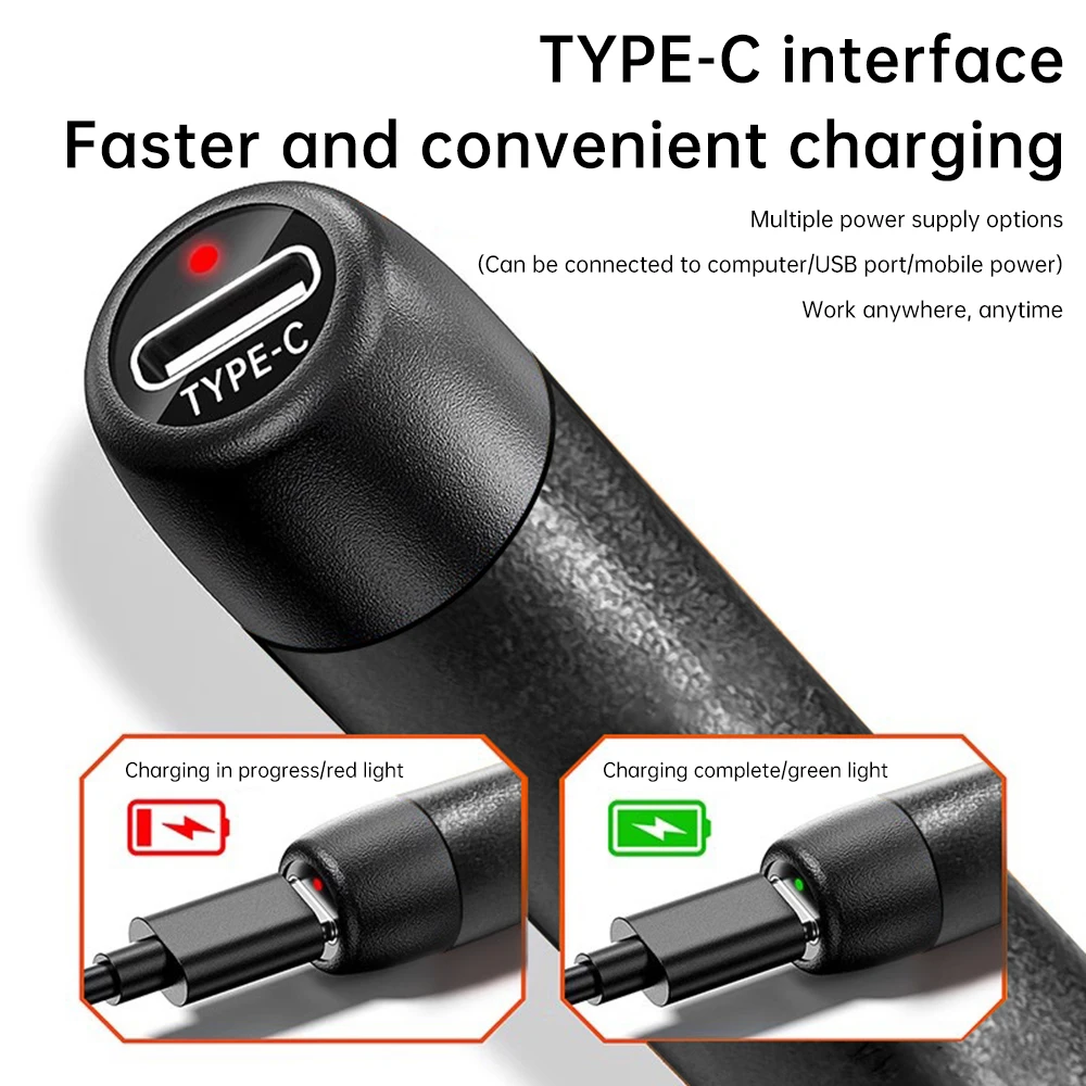 Kit de Fer à Souder USB à Température Réglable 300–450 °C, Batterie 1000 mAh Type-C, Outil Intelligent de Soudure
