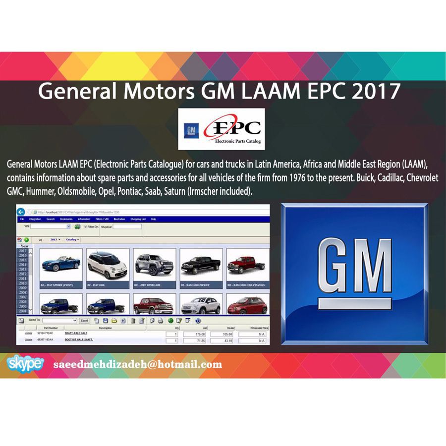 V2017.02 catalogue de pièces GM LAAM Market 2017