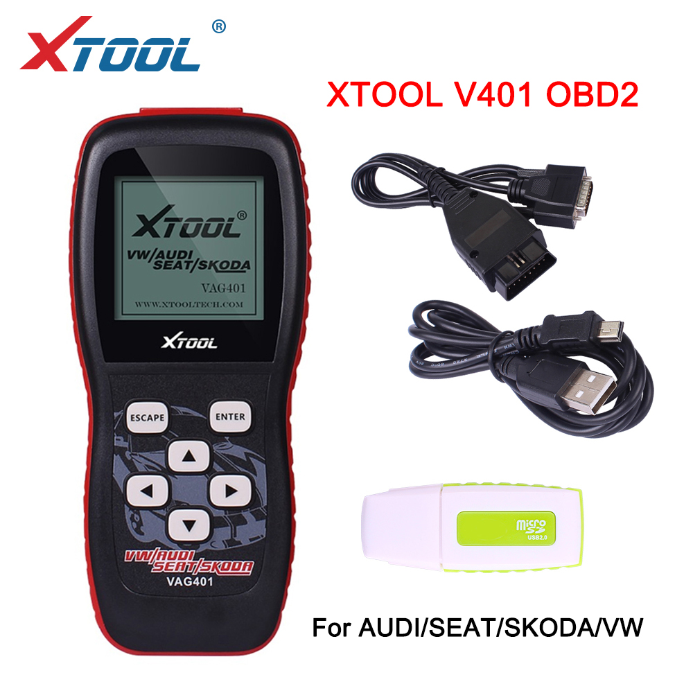 XTOOL VAG401 OBD2 outil de diagnostic de scanner automatique pour Audi/VW/SEAT/SKODA dédié Airbag réinitialiser lecteur de code ABS pour VAG Mise à jour gratuite