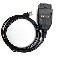 20版。4 VCD Vag Com诊断电缆六角USB连接器，适用于大众、奥迪、Seat、斯柯达